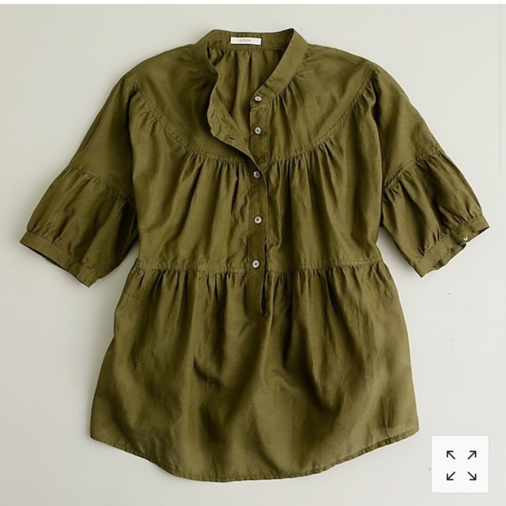 J.Crew Peasant Blouse Sz.2